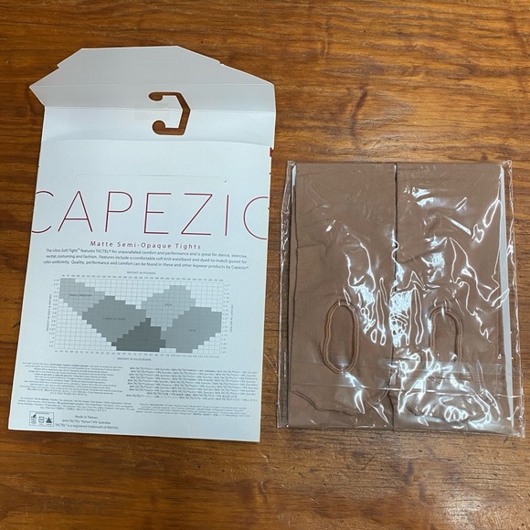 NWT Capezio Transition Tights 1816 size L/XL Light Suntan - Picture 4 of 6
